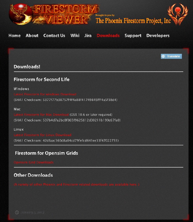 firestorm page